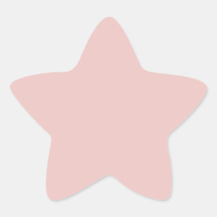 Adesivo Estrela Rosa claro de cor de tendência