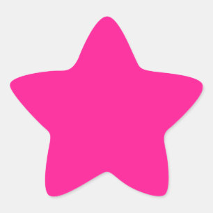 Adesivo Estrela Rosa Fundo Intenso