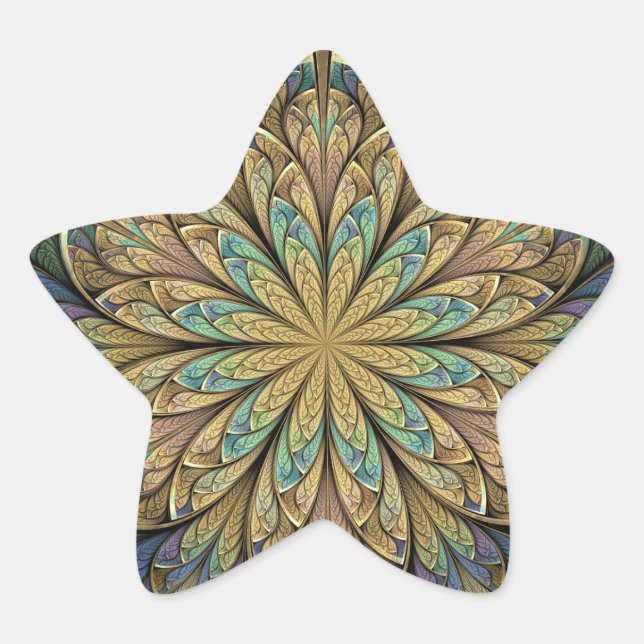 Adesivo Estrela Rosa Janela Abstrato Amarelo Vidro Estacionado (Frente)