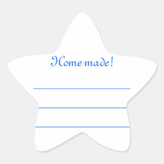 Adesivo Estrela Rótulo compota azul “Centro made "
