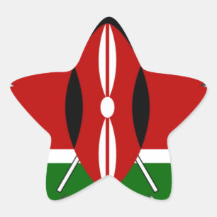 Adesivo Estrela Round Kenyan Motif: Um Símbolo Nacional