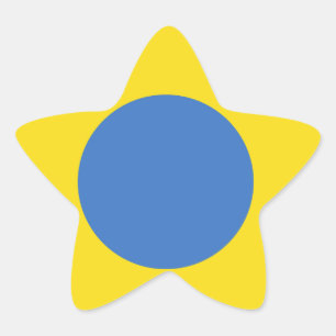 Adesivo Estrela Roundel da Força Aérea Ucraniana