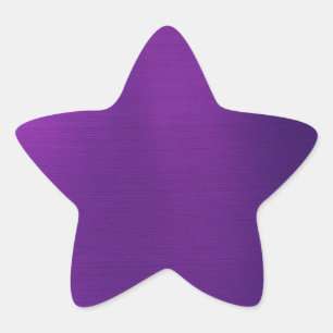 Adesivo Estrela Roxo Real Metálico