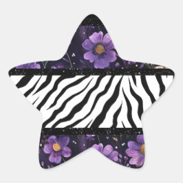 Adesivo Estrela Saco preto branco-preto-branco-preto-roxo