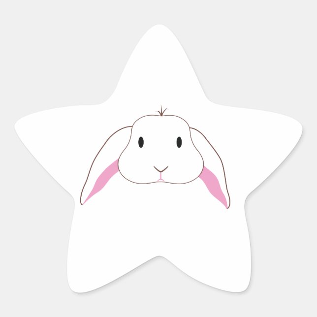 Adesivo Estrela Sad Bunny (Frente)