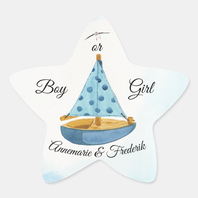 Adesivo Estrela Sailboat de Revolução de Gênero (Frente)