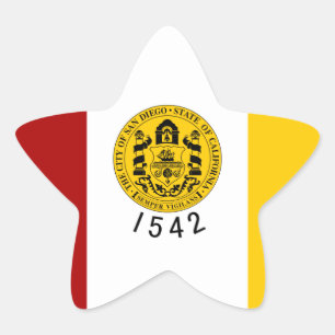 Adesivo Estrela San Diego Flag