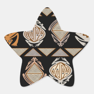 Adesivo Estrela Sapos Salto Tribal