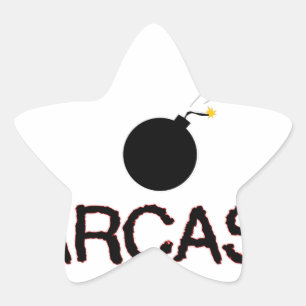 Adesivo Estrela Sarcasm Bombed