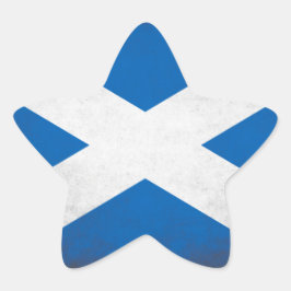 Adesivo Estrela Scotland Flag Grunge