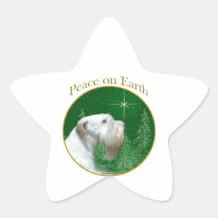 Adesivo Estrela Sealyham Terrier Peace on Earth