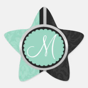 Adesivo Estrela Selagens de Envelope de Convite Azul