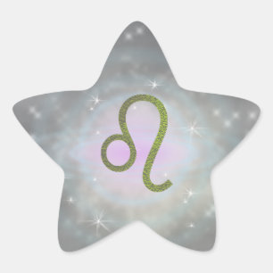 Adesivo Estrela Selecionar Cor Leo Zodiac - Sinal Astrológico