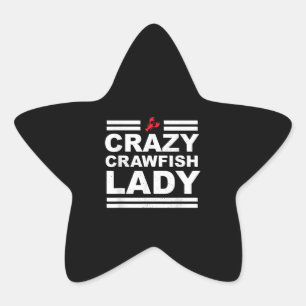 Adesivo Estrela Senhora Crawfish Louca - Branca