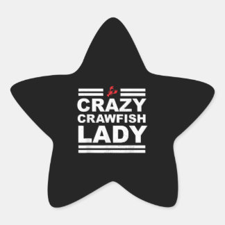Adesivo Estrela Senhora Crawfish Louca - Branca