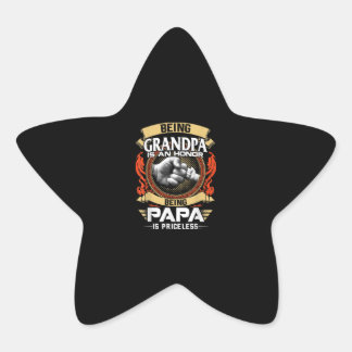 Adesivo Estrela Ser Vovô É Uma Honra Ser PaPa Não Tem Preço