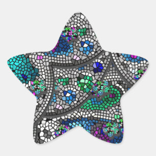 Adesivo Estrela Silver Acentua Arte Mosaica