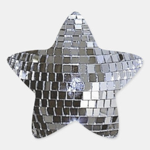 Adesivo Estrela Silver Disco Ball