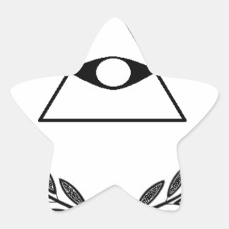 Adesivo Estrela Símbolo F&AM de todas as crias oculares