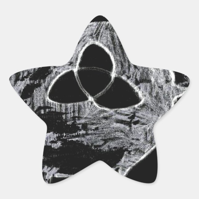 Adesivo Estrela símbolo wiccan das bruxas (Frente)