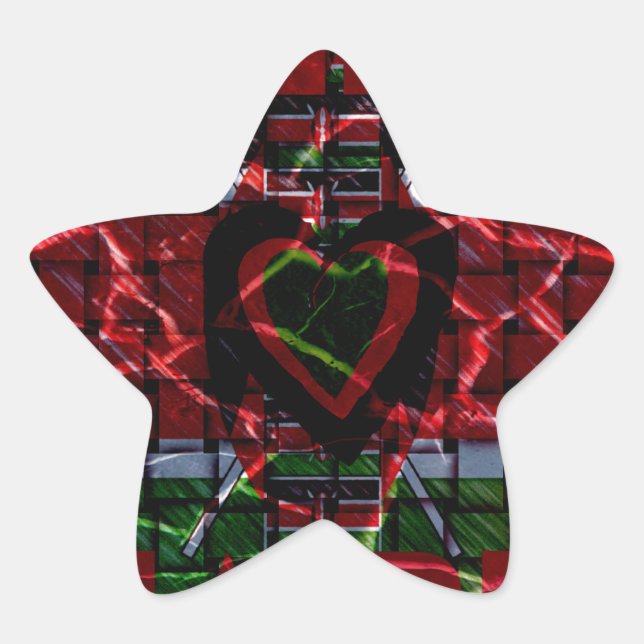 Adesivo Estrela Sinalizador rachado: Mantenha Simples - Resiliênci (Frente)