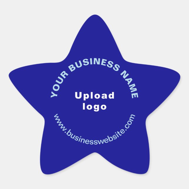 Adesivo Estrela Site comercial no Blue Star Shell Sticker (Frente)