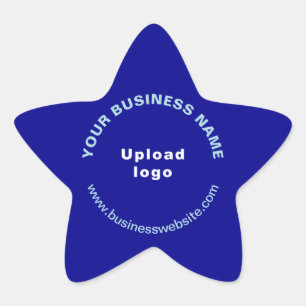 Adesivo Estrela Site comercial no Blue Star Shell Sticker