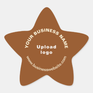 Adesivo Estrela Site comercial no Brown Star Shforma Sticker