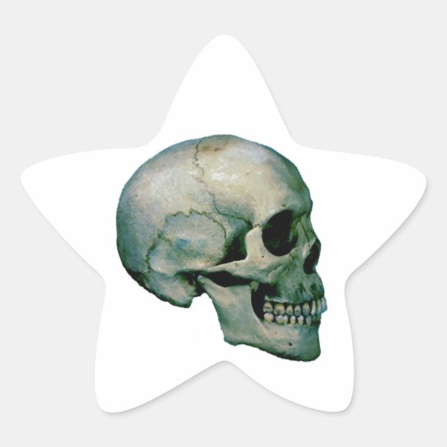 Adesivo Estrela Skull a partir do perfil (Frente)