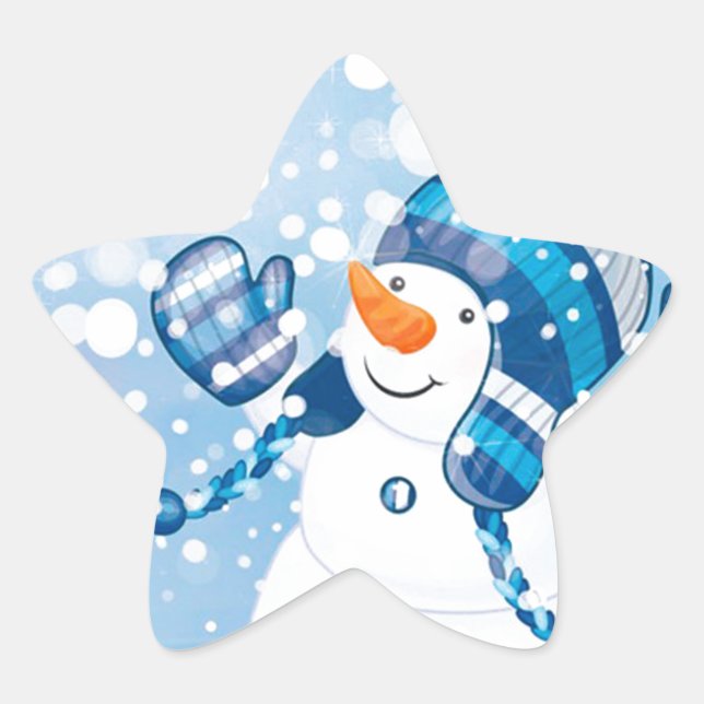 Adesivo Estrela Snowman (Frente)