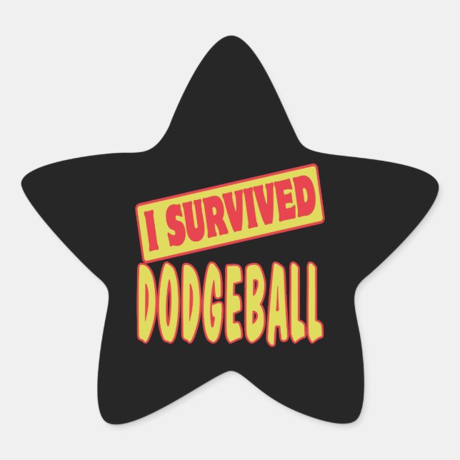 ADESIVO ESTRELA SOBREVIVI DODGEBALL (Frente)