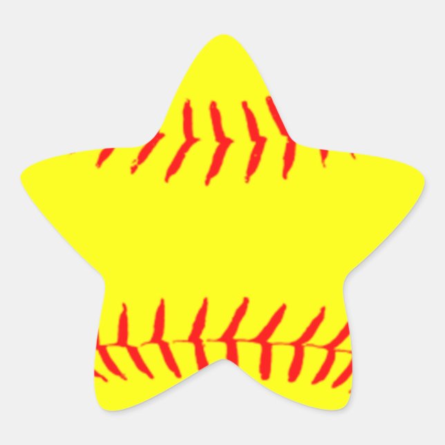 Adesivo Estrela Softball Personalizado (Frente)