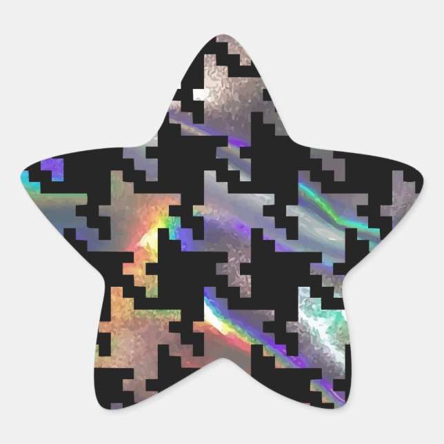 Adesivo Estrela som holográfico (Frente)