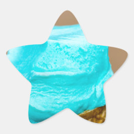 Adesivo Estrela Sorvete com macro waffle