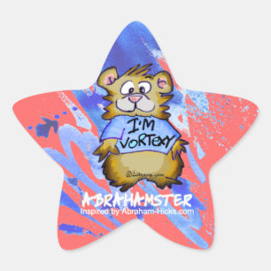 Adesivo Estrela Sou Vortexy Abrahamster Star