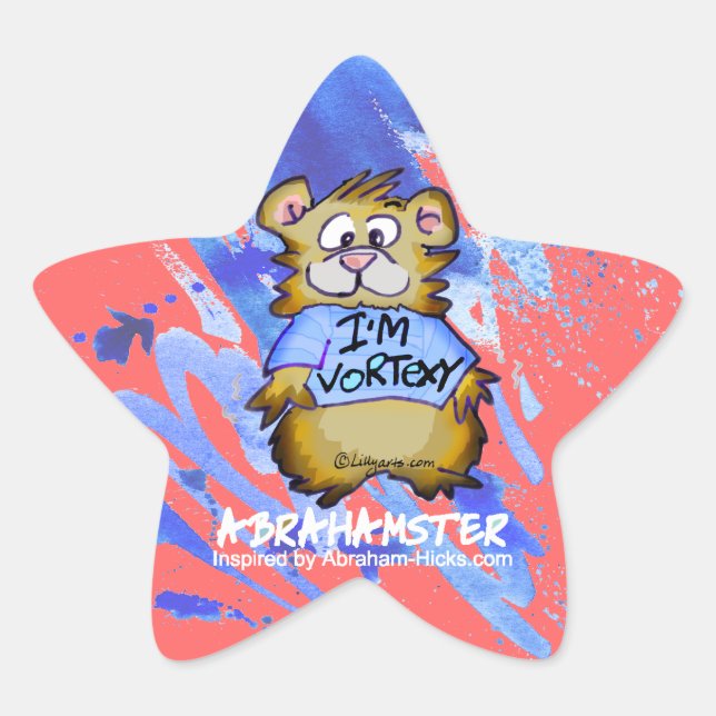 Adesivo Estrela Sou Vortexy Abrahamster Star (Frente)