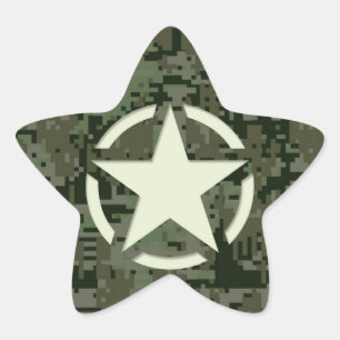 Adesivo Estrela Star Stencil Digital Woodland