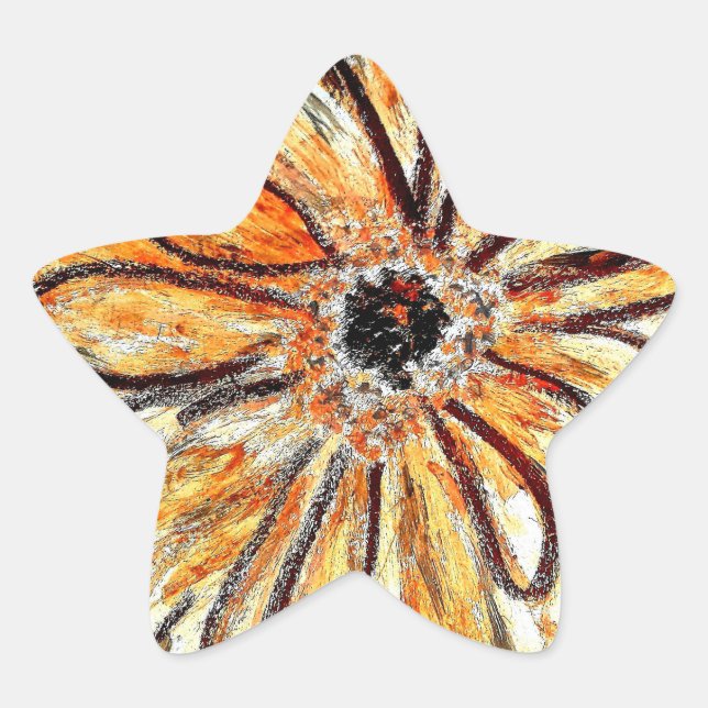 Adesivo Estrela Star Stickers Gerbera (Frente)