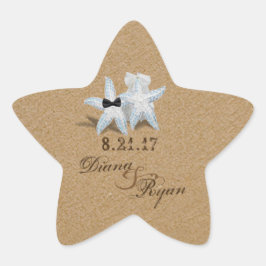 Adesivo Estrela Starfish Bride Groom Sticker