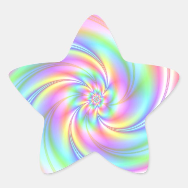 Adesivo Estrela Starry Girl Pink Twirl Star Stickers (Frente)