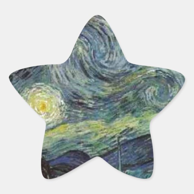 Adesivo Estrela Starry Night - van Gogh (Frente)