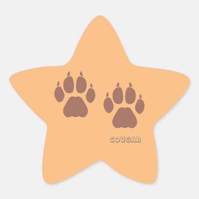 Adesivo Estrela sticker custom cougar (Frente)