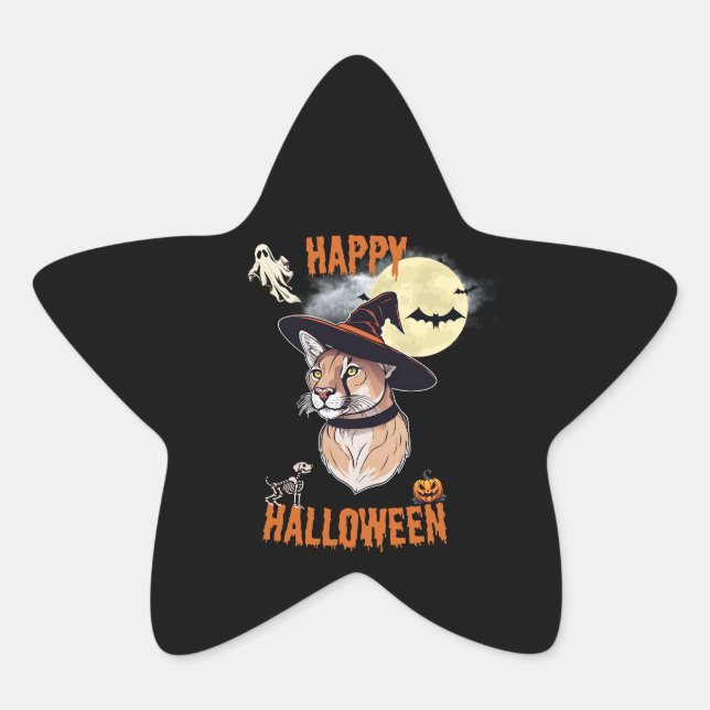 Adesivo Estrela sticker halloween animals (Frente)
