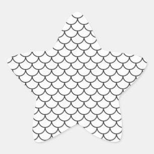 Adesivo Estrela Sticker "Scallop Pattern on a Starfish"