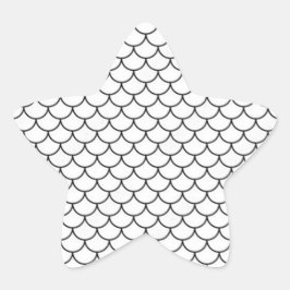 Adesivo Estrela Sticker "Scallop Pattern on a Starfish"
