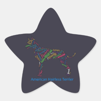 Adesivo Estrela Stickers de Palavras Terrier americanos