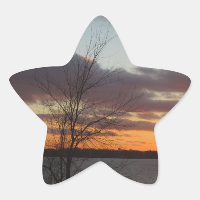 Adesivo Estrela Stickers do Lago Sunset - Conjunto de 20 (Frente)