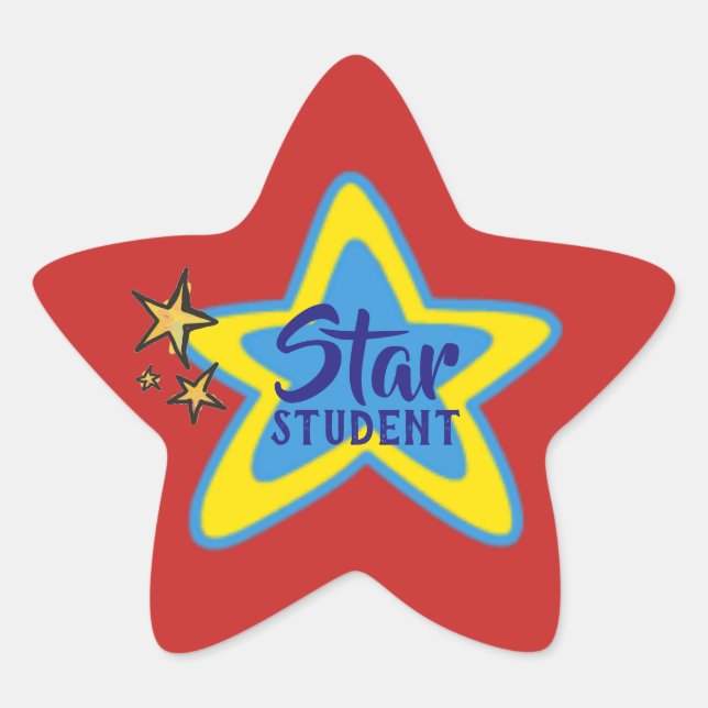 Adesivo Estrela Stickers Estudantes Estrelas (Frente)