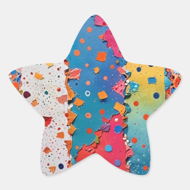 Adesivo Estrela Stickers for Kids' Party (Frente)