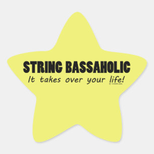Adesivo Estrela String Bassaholic Life Star Sticker
